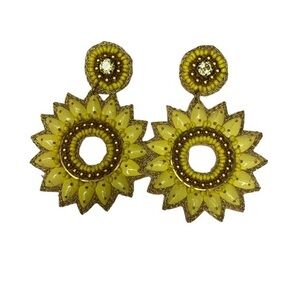 Floral Beaded Handcrafted Earrings